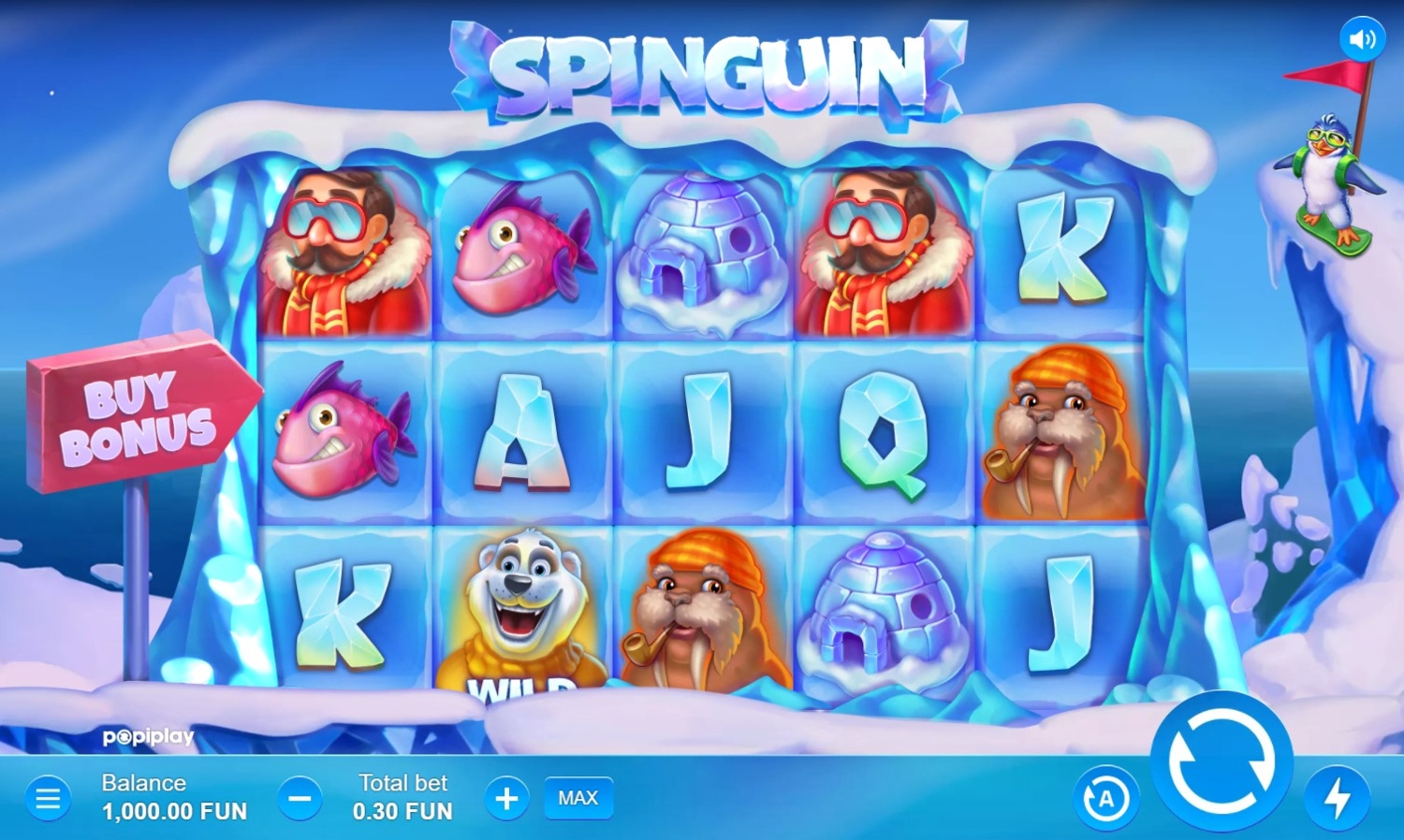 Spinguin Slot Gameplay