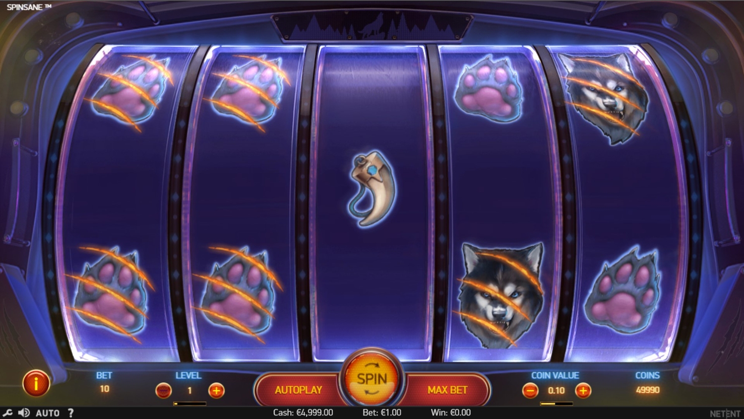 Spinsane Slot Gameplay