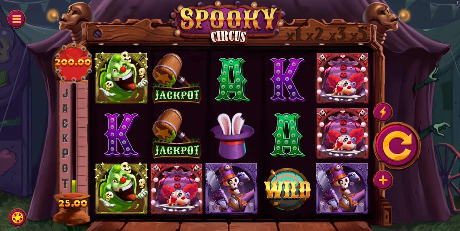 Spooky Circus Slot Gameplay