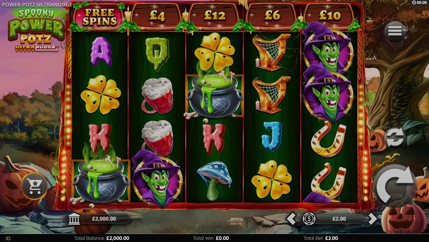 Spooky Power Potz Slot Gameplay