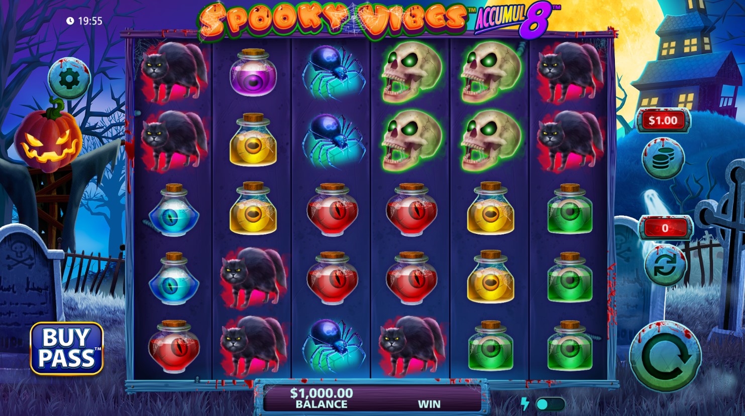 Spooky Vibes Accumul8 Slot Gameplay