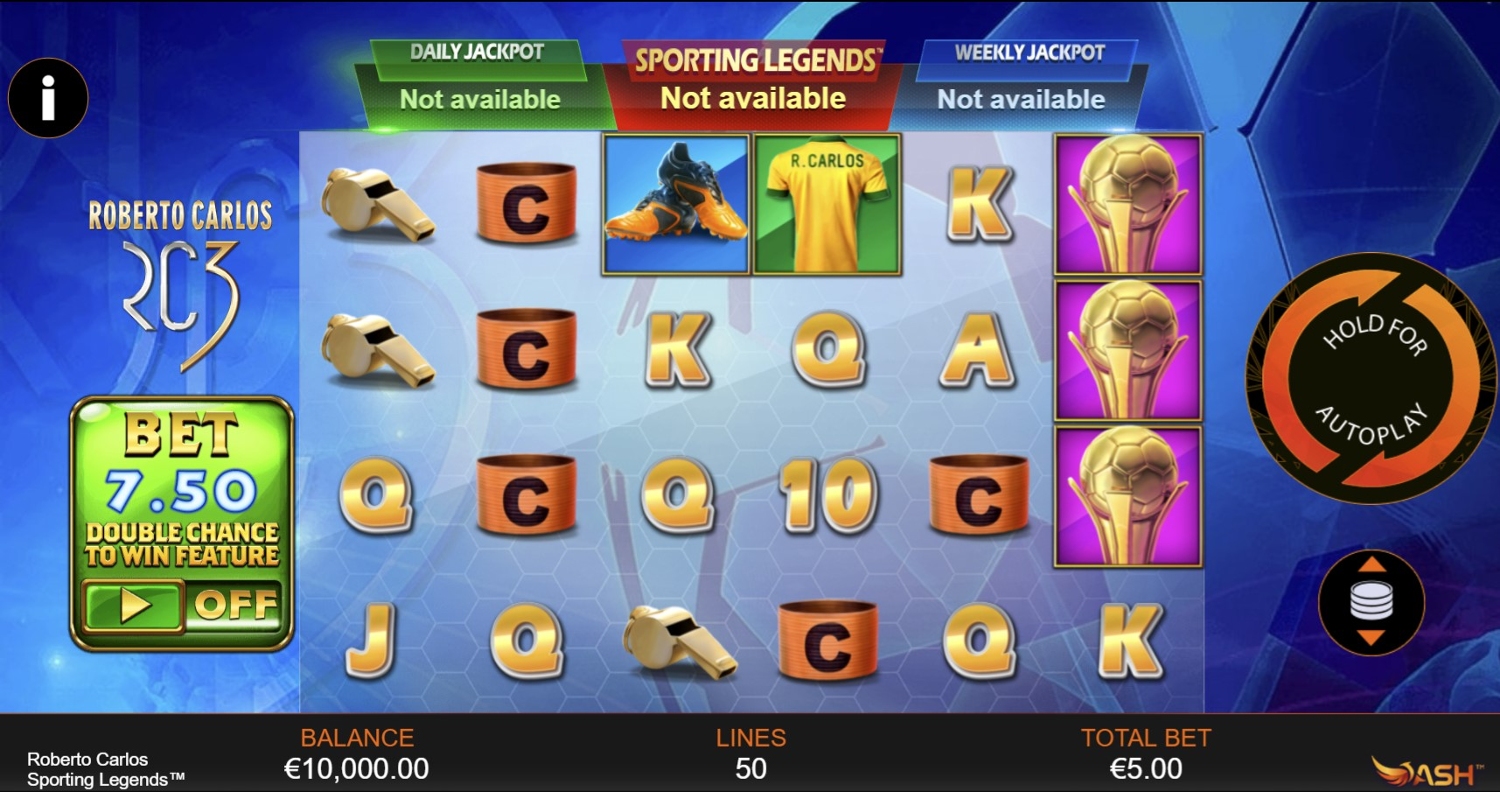 Sporting Legends: Roberto Carlos Slot Gameplay