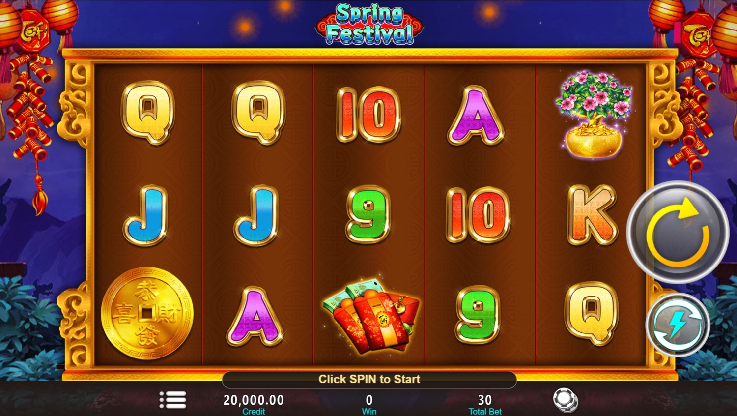 Spring Festival Slot Gameplay