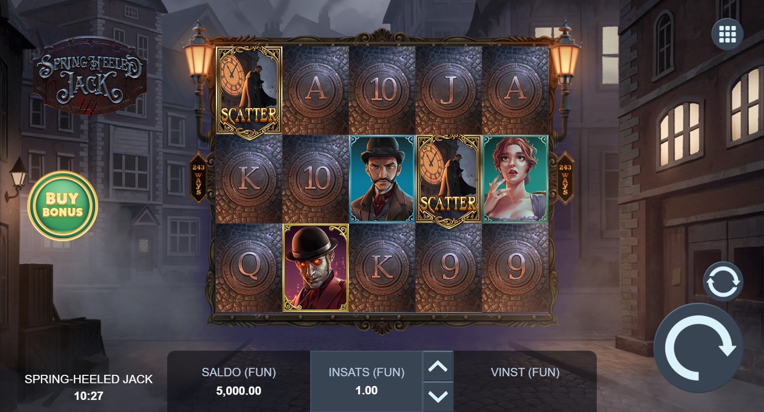 Spring Heeled Jack Slot Gameplay