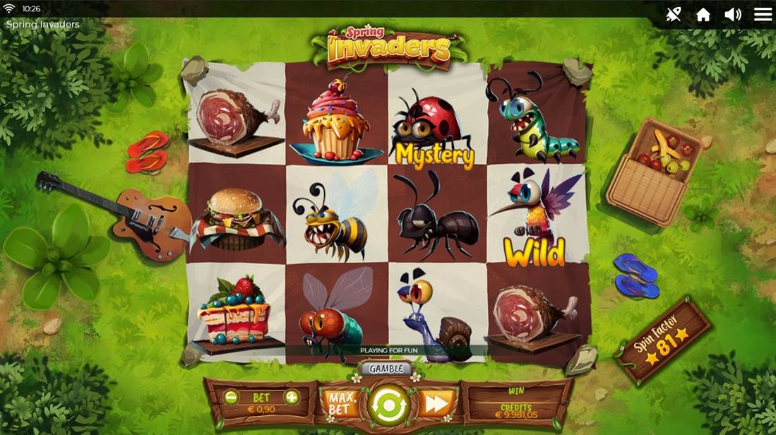 Spring Invaders Slot Gameplay