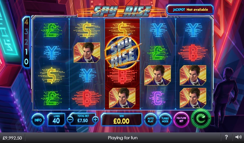 Spy Rise Slot Gameplay