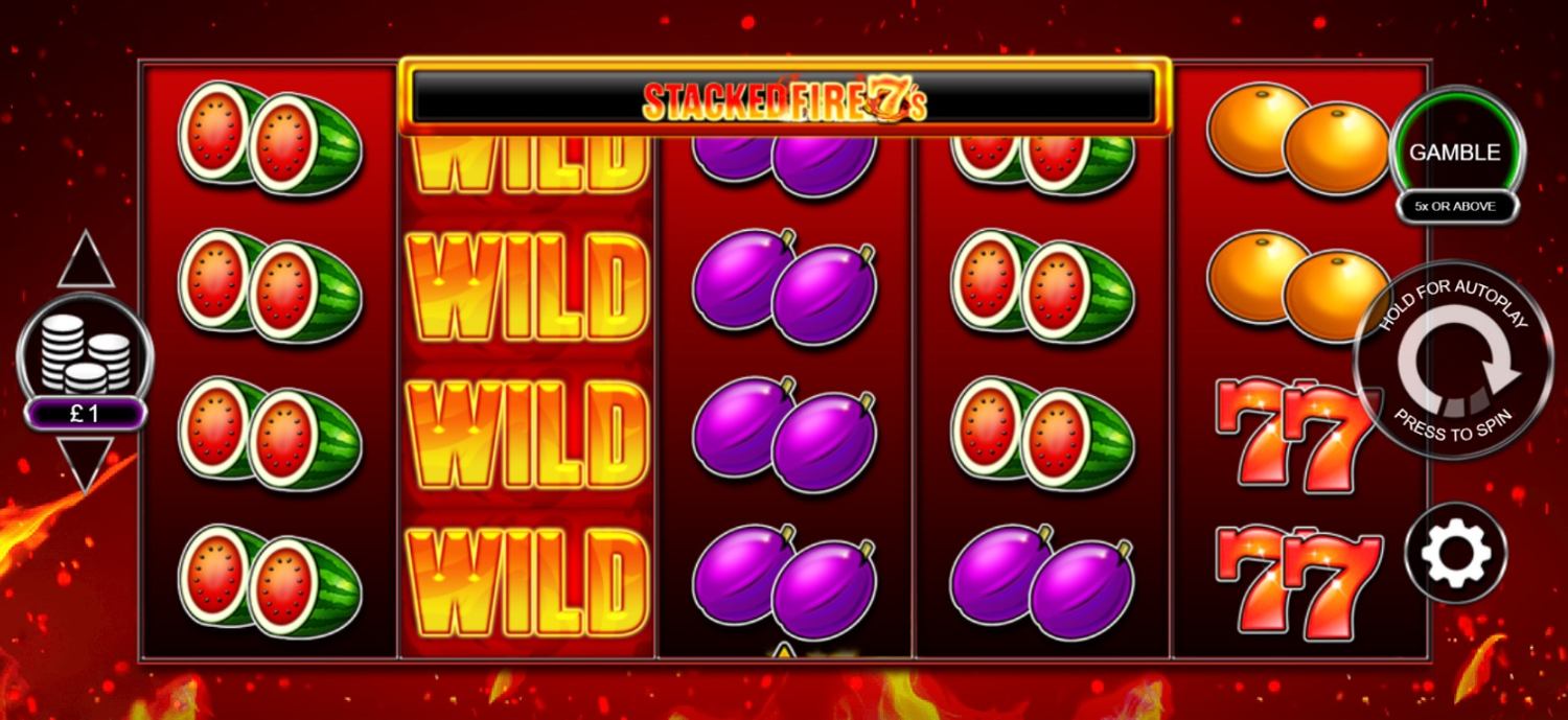 Stacked Fire 7s Slot Gameplay
