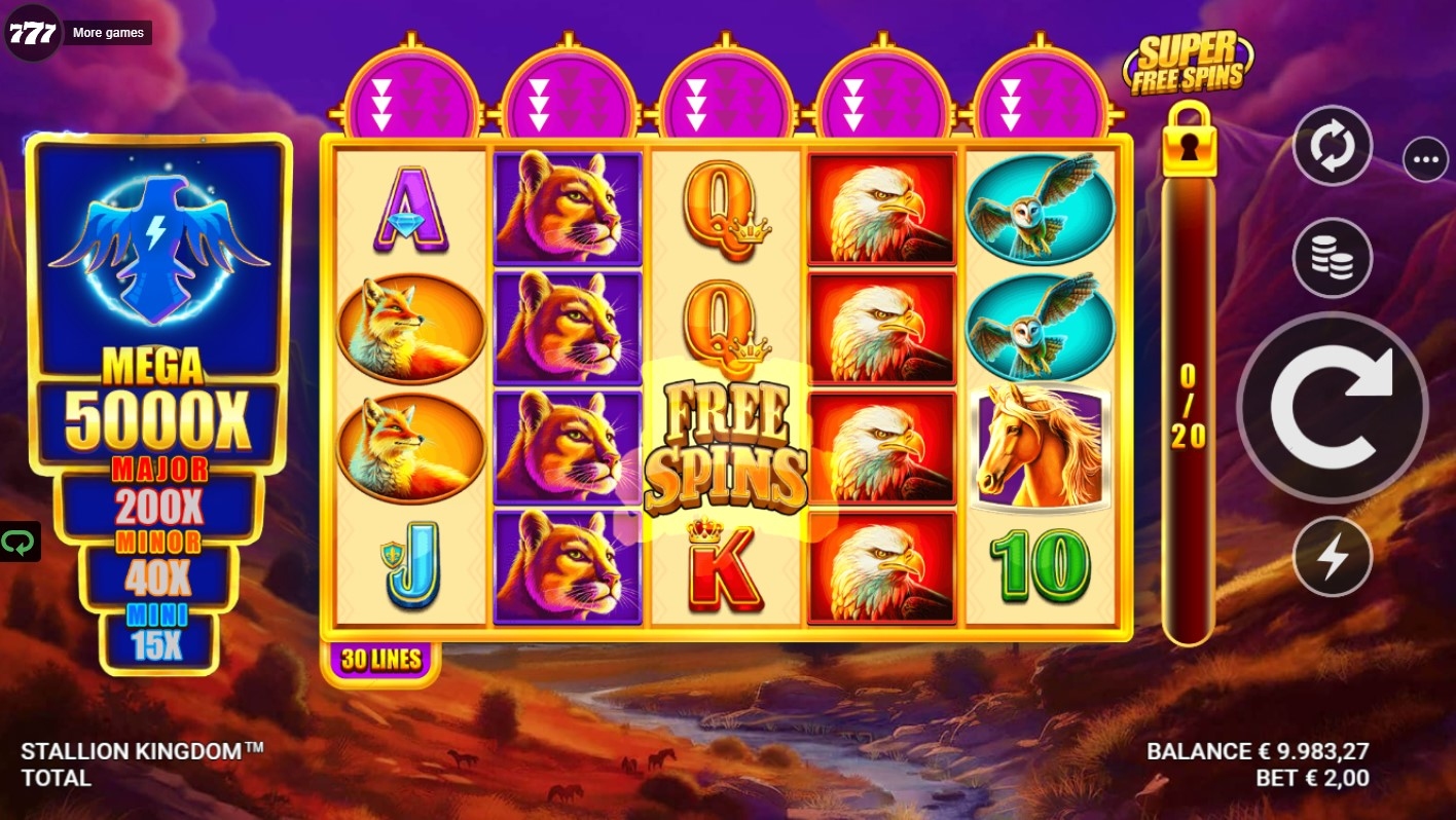 Stallion Kingdom Slot Gameplay