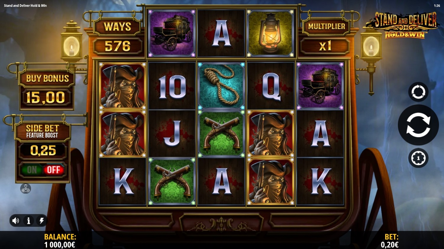 Stand and Deliver (iSoftBet) Slot Gameplay