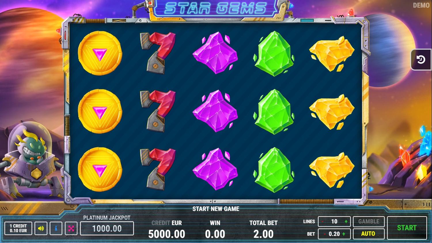 Star Gems (Fazi) Slot Gameplay