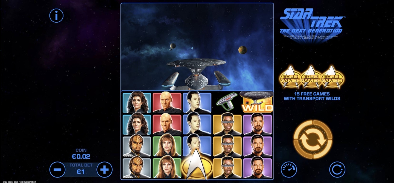 Star Trek: The Next Generation Slot Gameplay