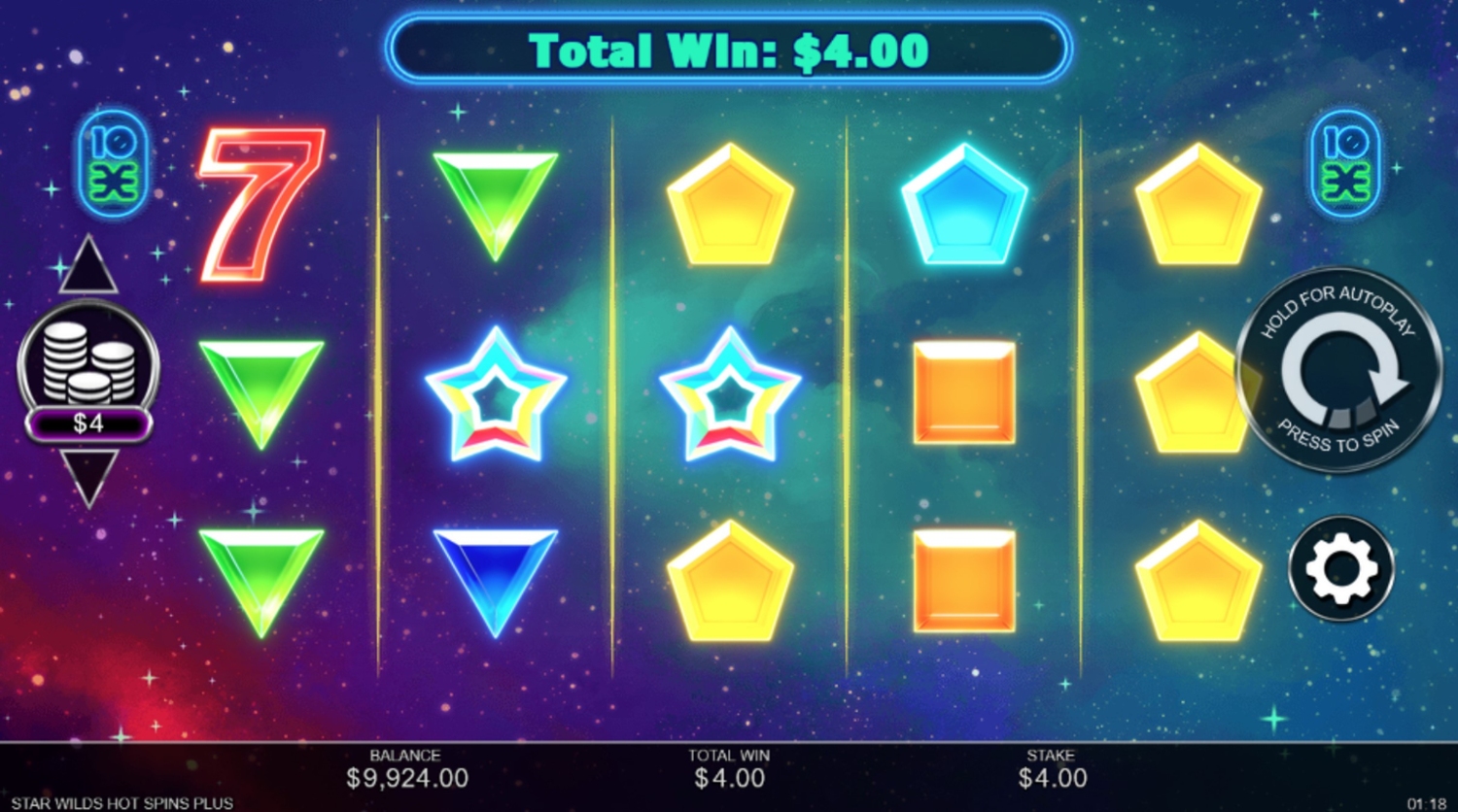 Star Wilds Hot Spins Slot Gameplay