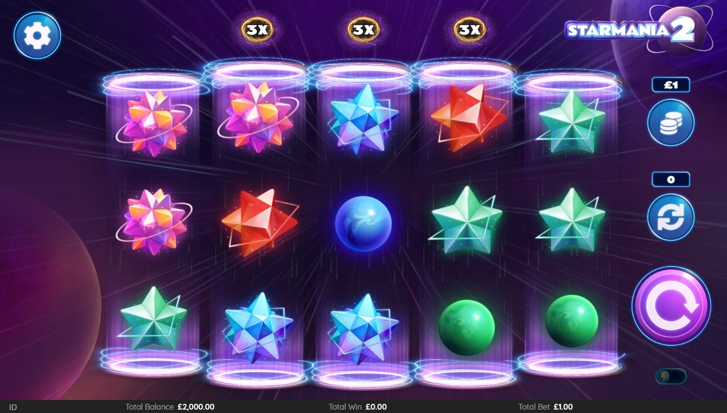 Starmania 2 Slot Gameplay