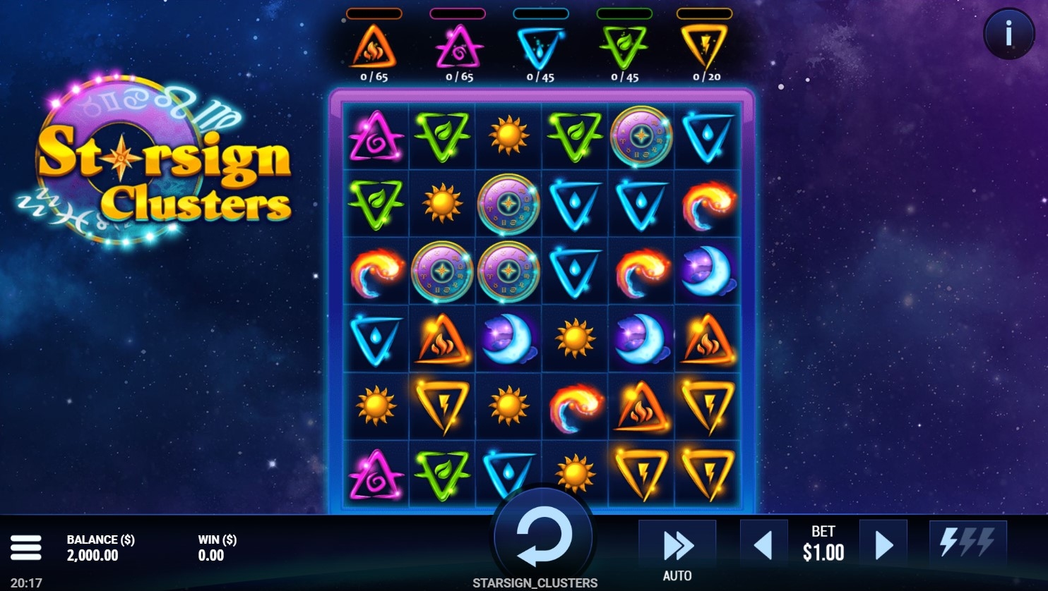 Starsign Clusters Slot Gameplay