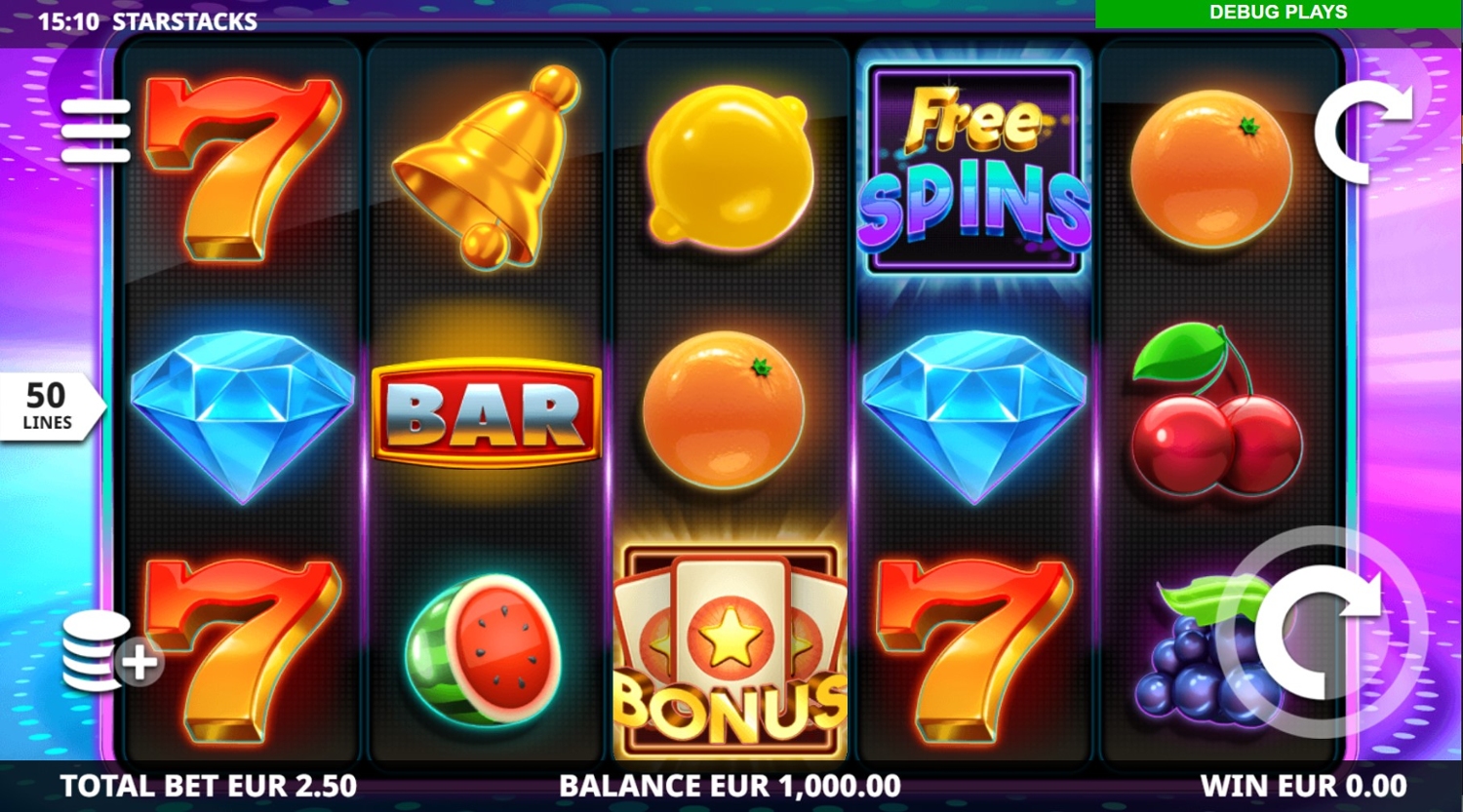 Starstacks Slot Gameplay