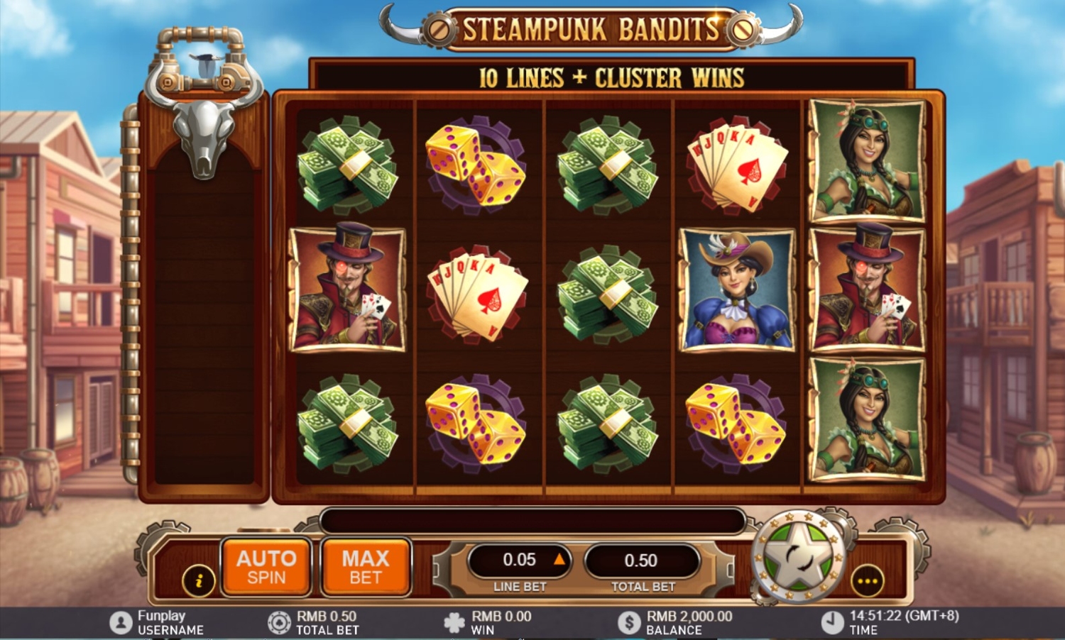 Steampunk Bandits Slot Gameplay