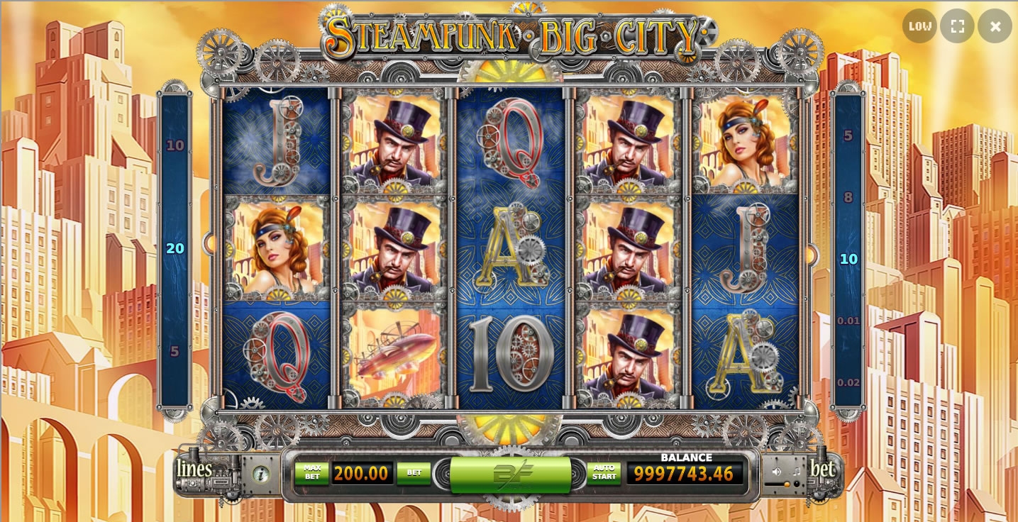 Steampunk Big City Slot Gameplay