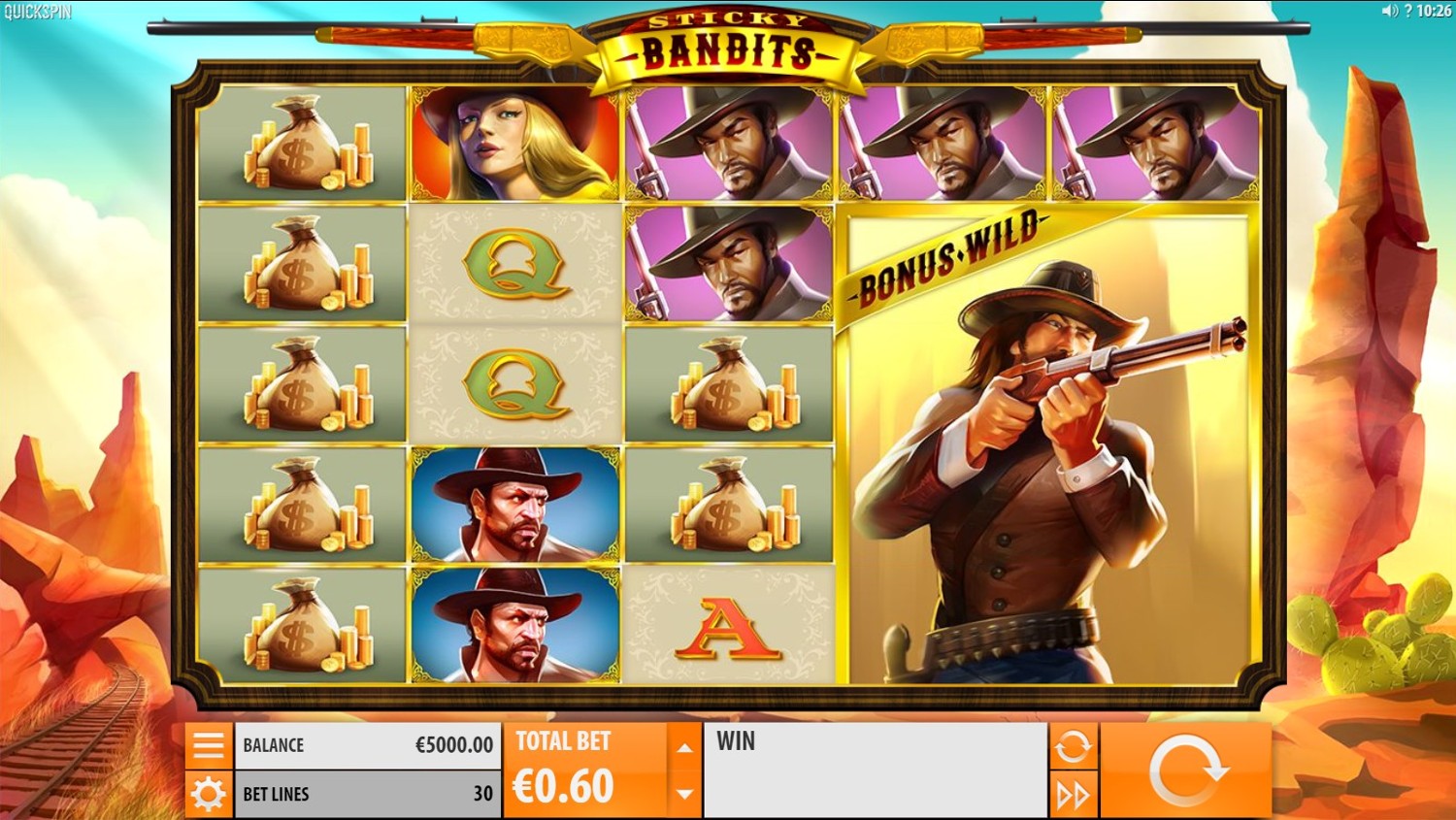 Sticky Bandits Slot Gameplay