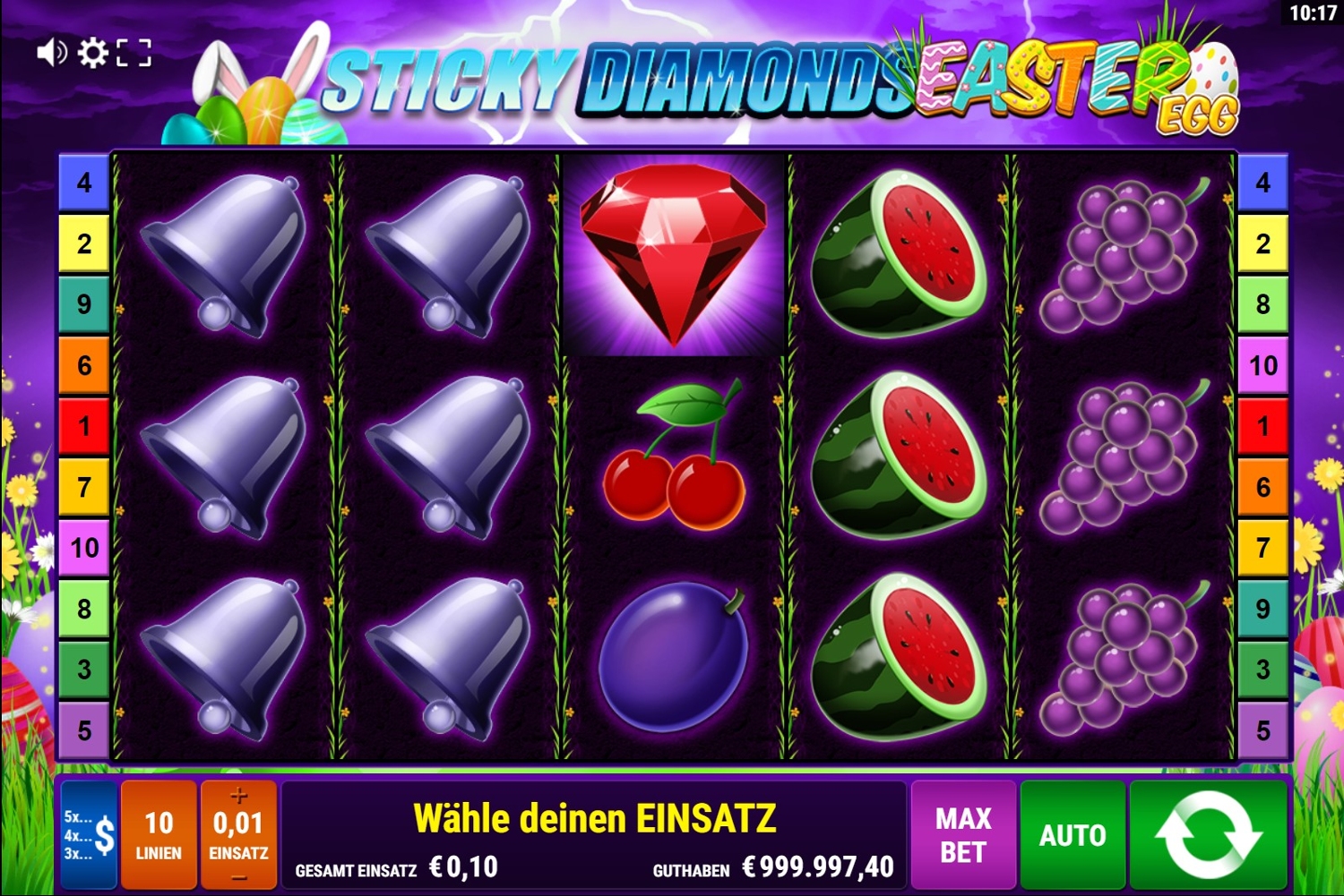 Sticky Diamonds - Easter Egg Slot Gameplay