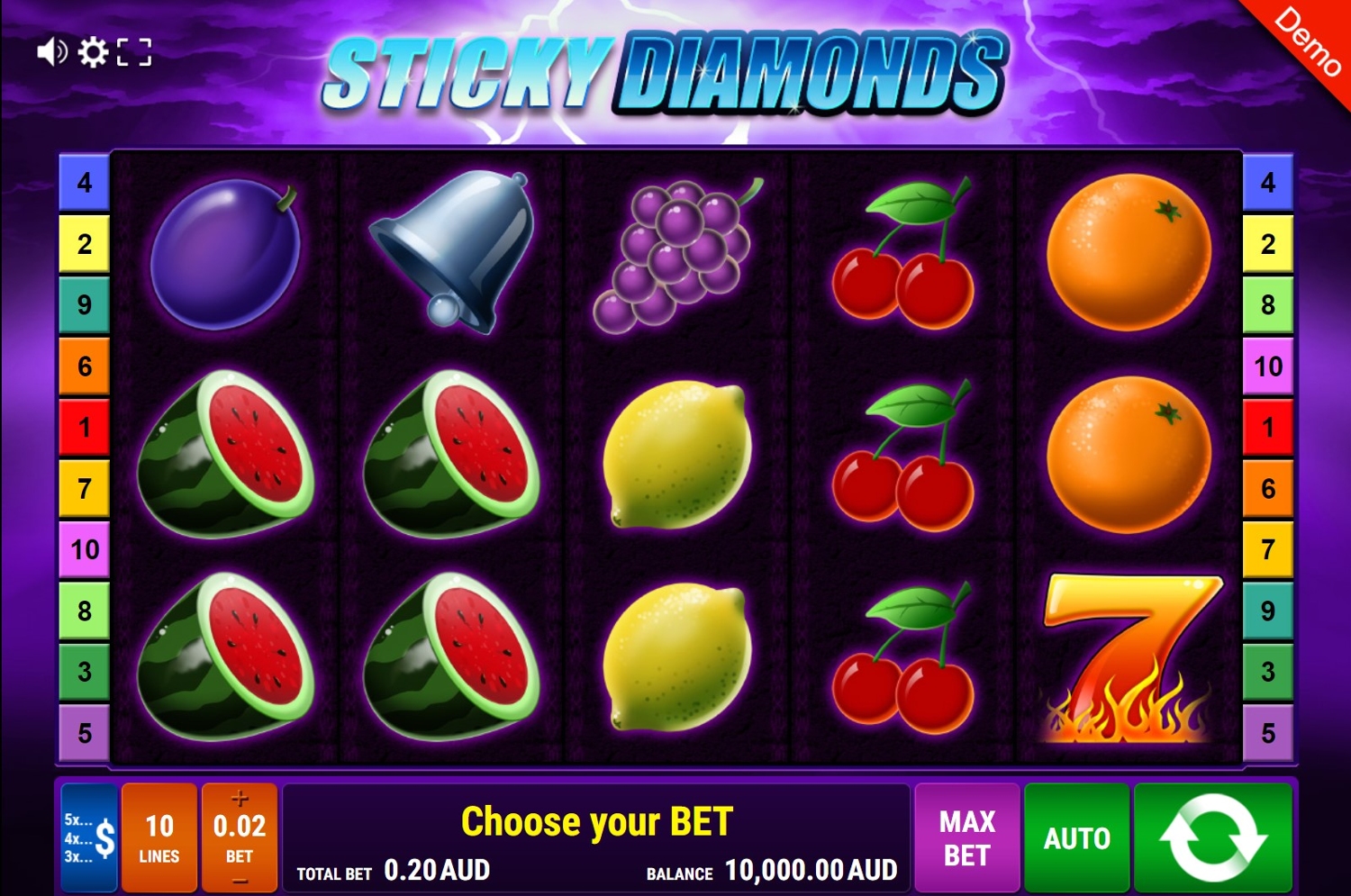 Sticky Diamonds Slot Gameplay