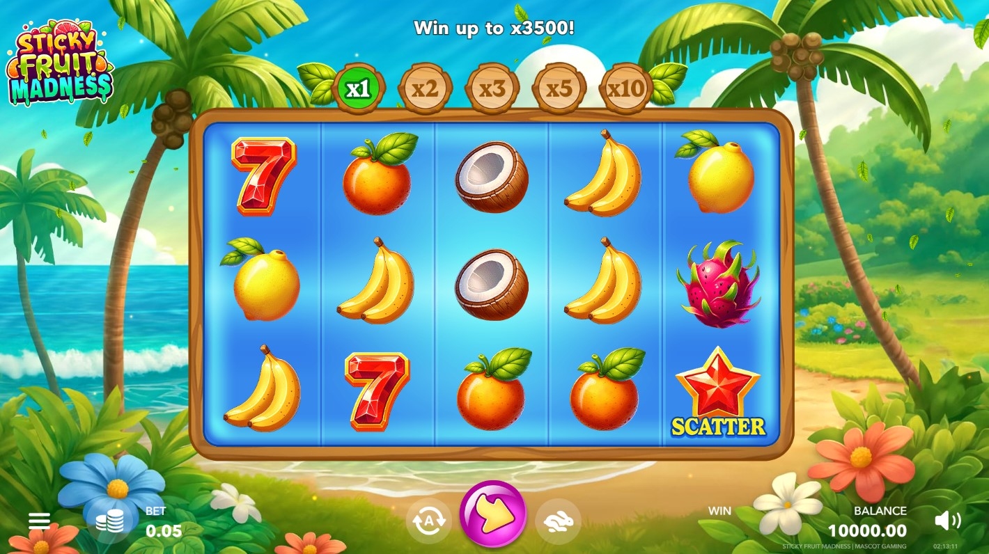 Sticky Fruit Madness Slot Gameplay