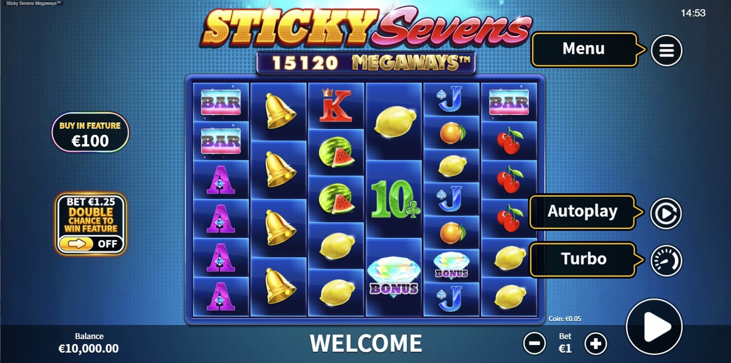 Sticky Sevens Megaways Slot Gameplay
