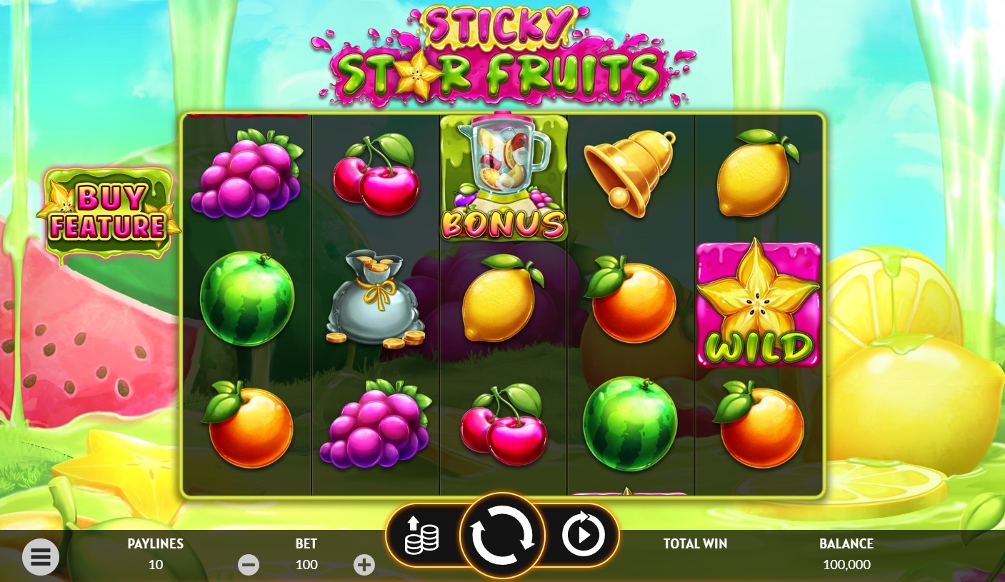Sticky Star Fruits Slot Gameplay