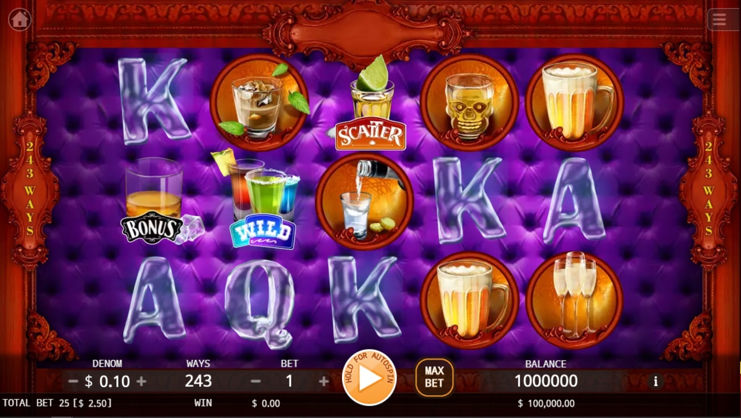 Stocked Bar Slot Gameplay