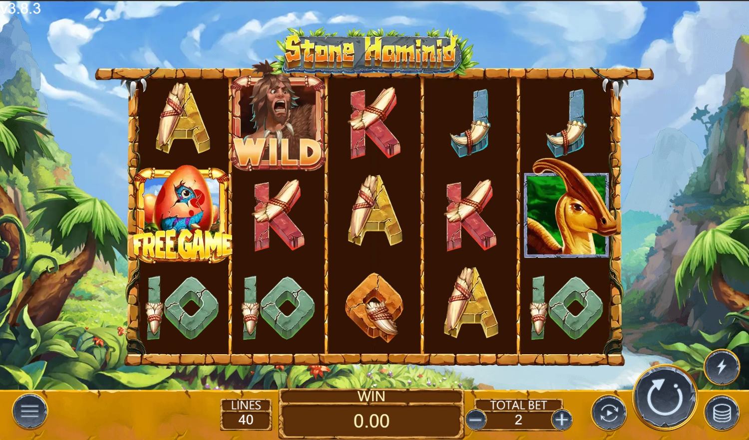 Stone Hominid Slot Gameplay