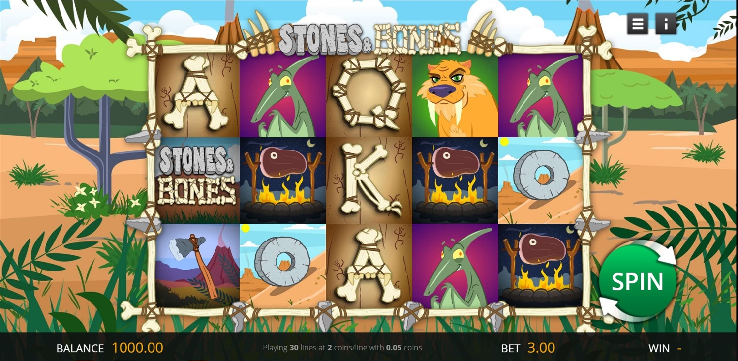 Stones & Bones Slot Gameplay