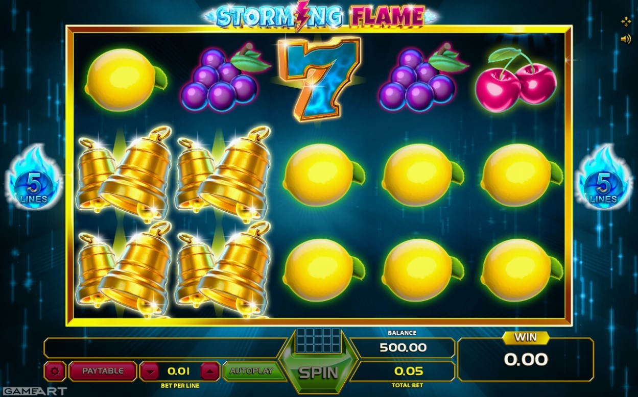 Storming Flame Slot Gameplay