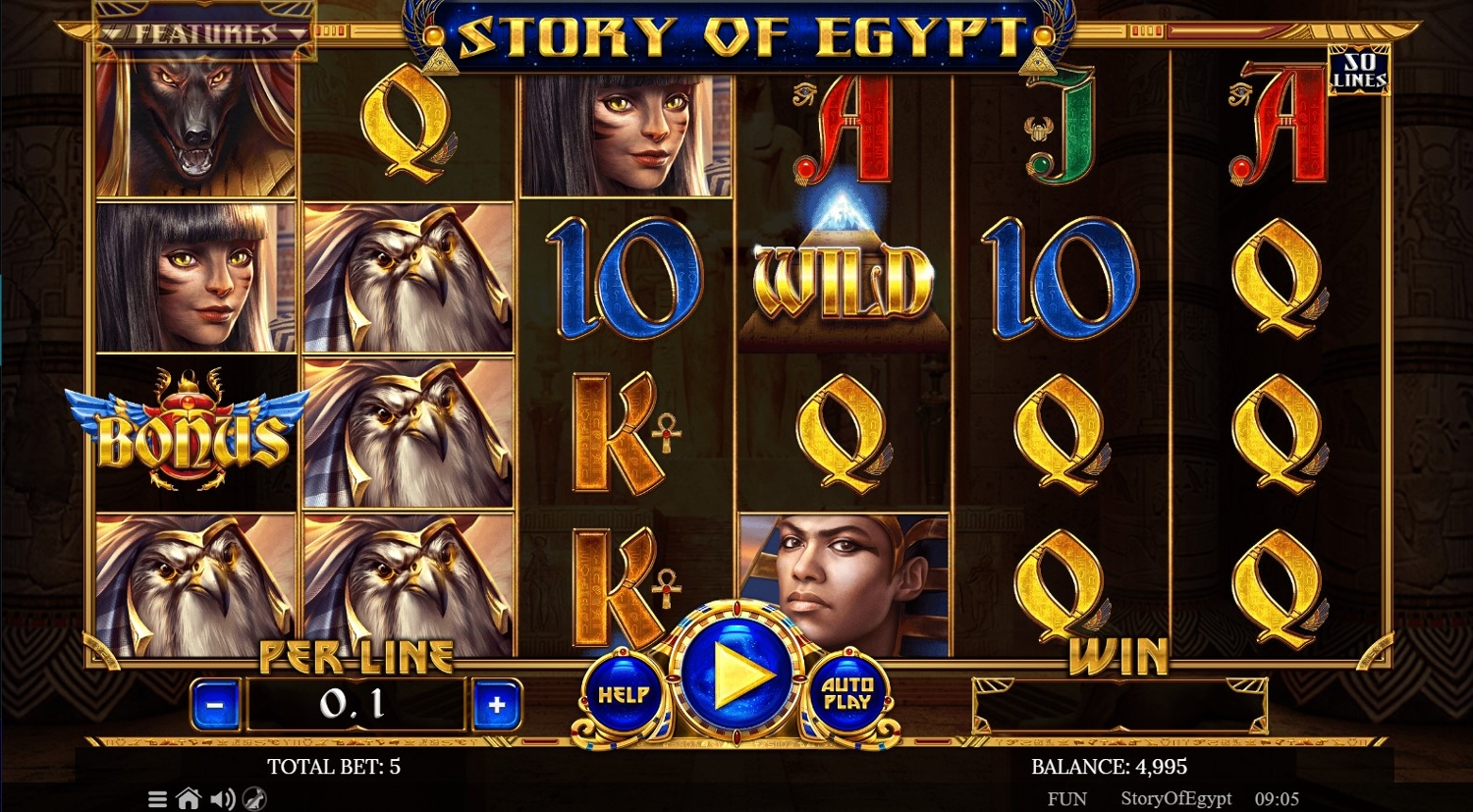 Story of Egypt Slot Gameplay