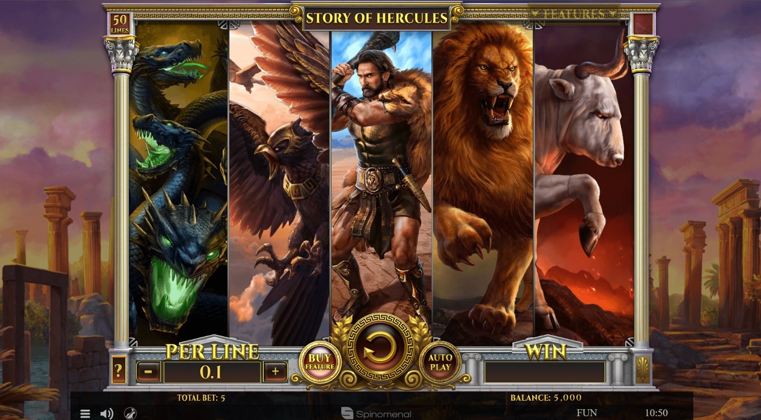 Story of Hercules Slot Gameplay