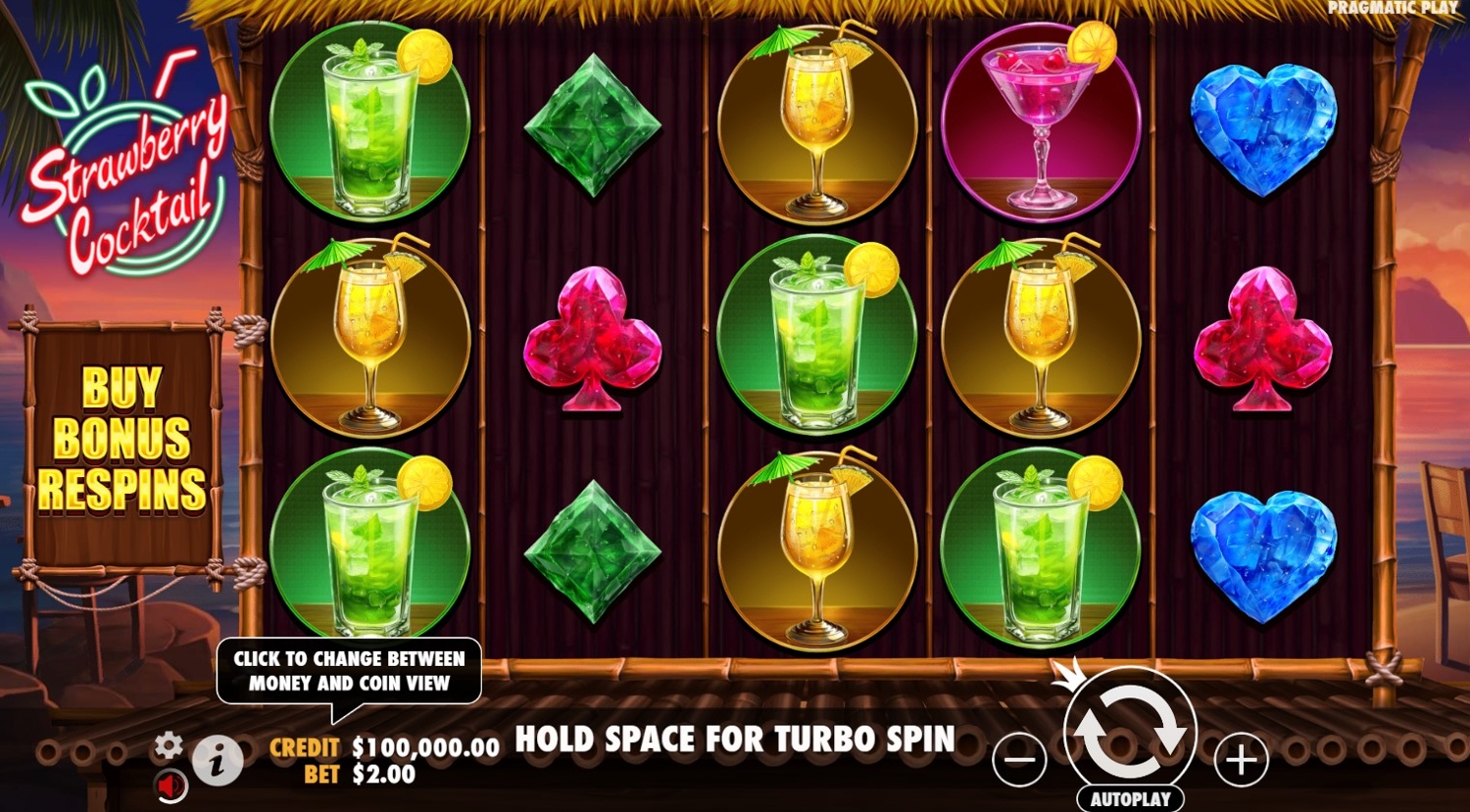 Strawberry Cocktail Slot Gameplay