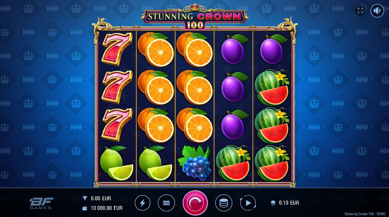 Stunning Crown 100 Slot Gameplay