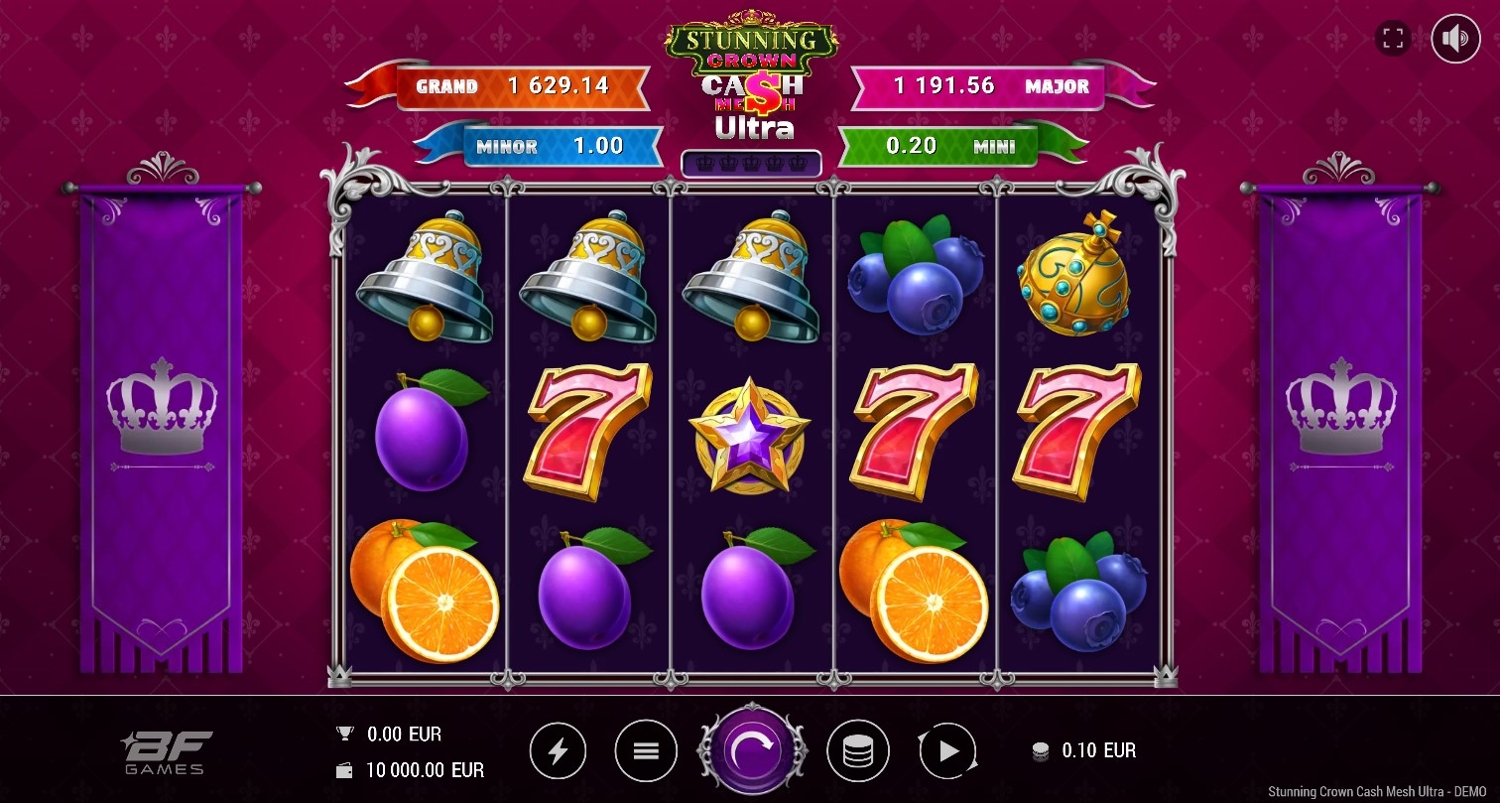 Stunning Crown Cash Mesh Ultra Slot Gameplay