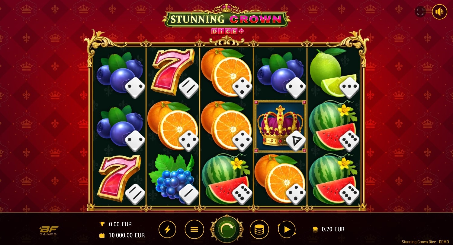 Stunning Crown Dice Slot Gameplay