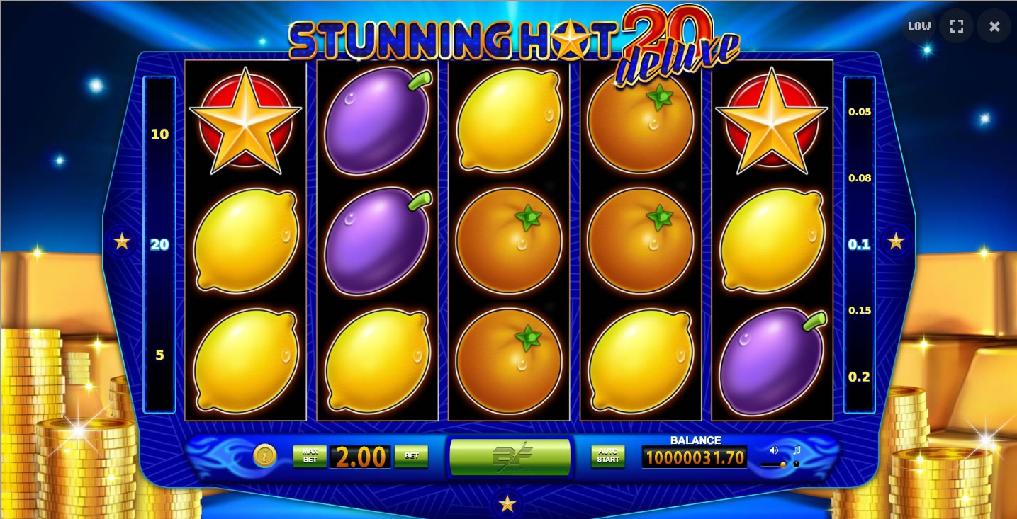 Stunning Hot 20 Deluxe Slot Gameplay