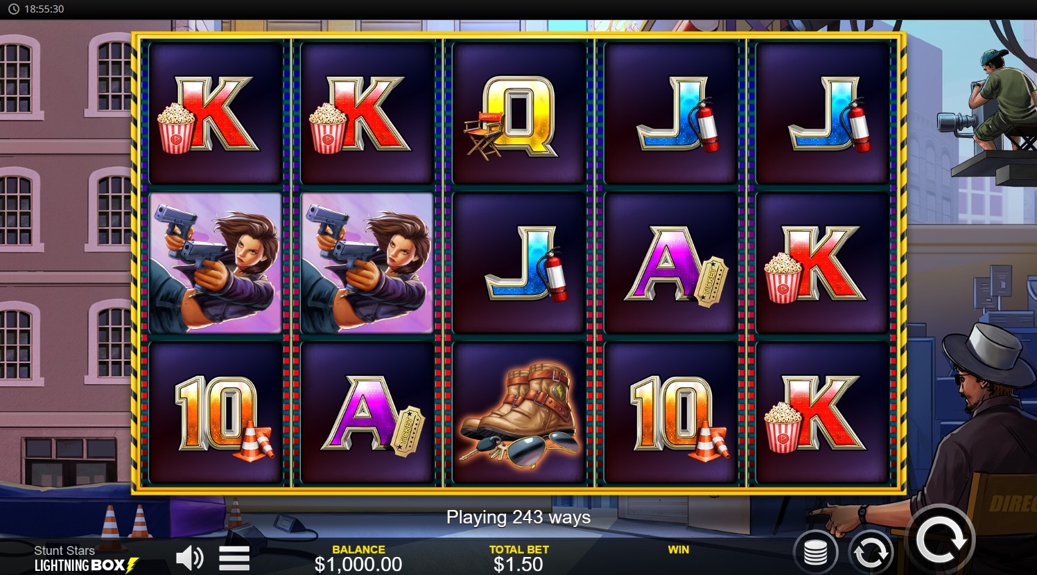 Stunt Stars Slot Gameplay