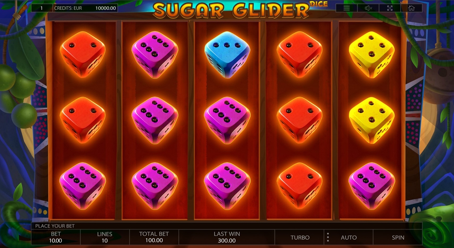 Sugar Glider Dice Slot Gameplay