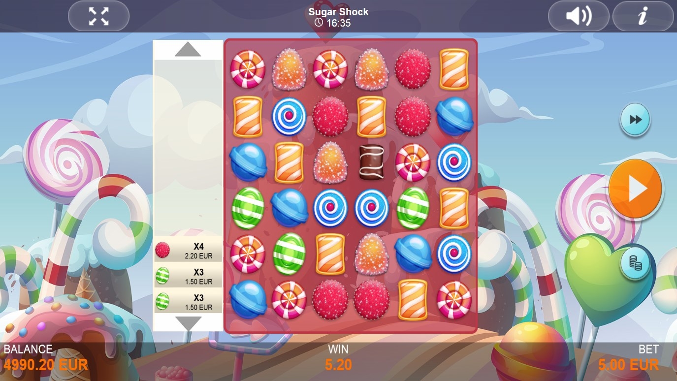 Sugar Shock Slot Gameplay