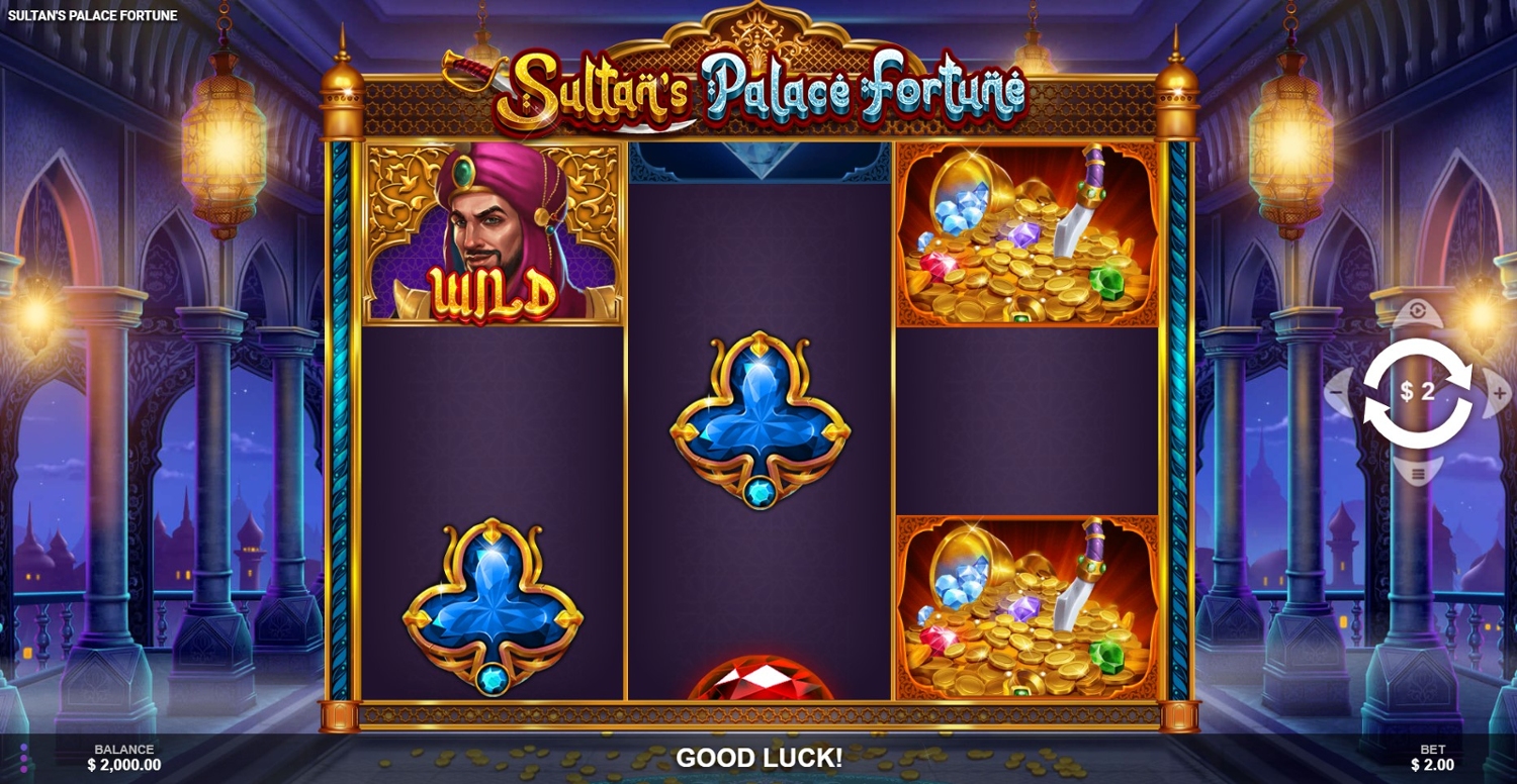Sultan's Palace Fortune Slot Gameplay