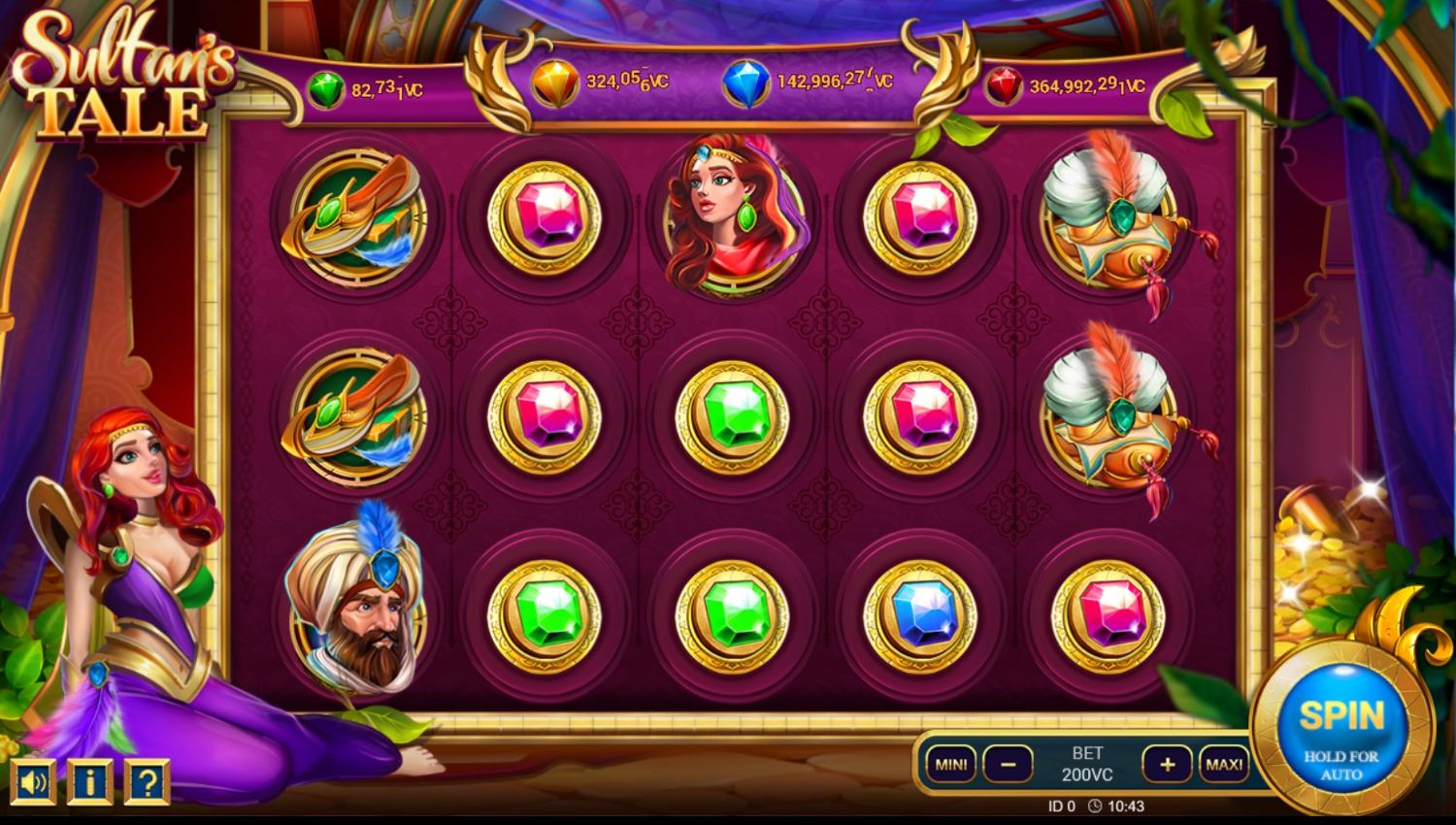 Sultan's tale Slot Gameplay