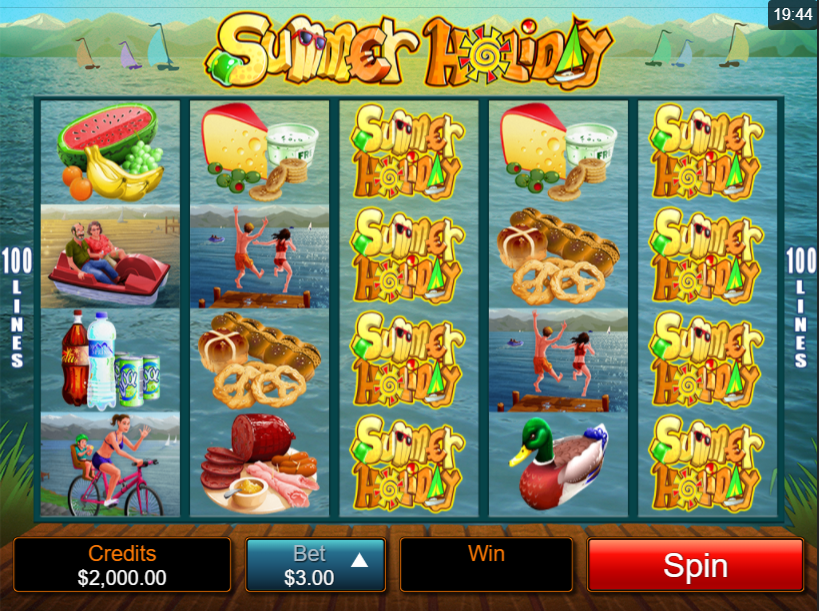 Summer Holiday Slot Gameplay