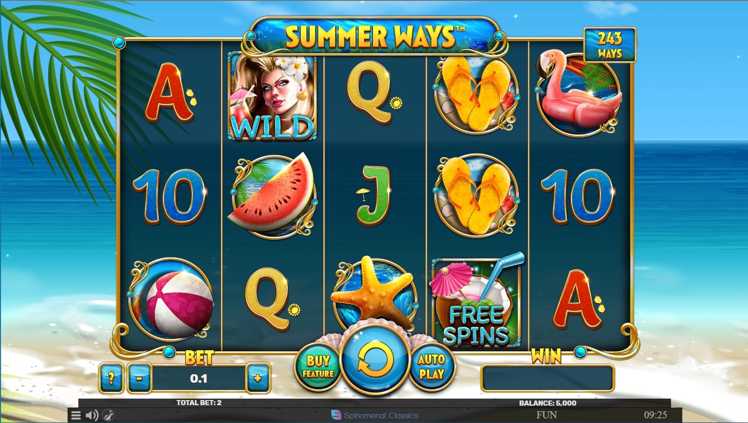 Summer Ways Slot Gameplay