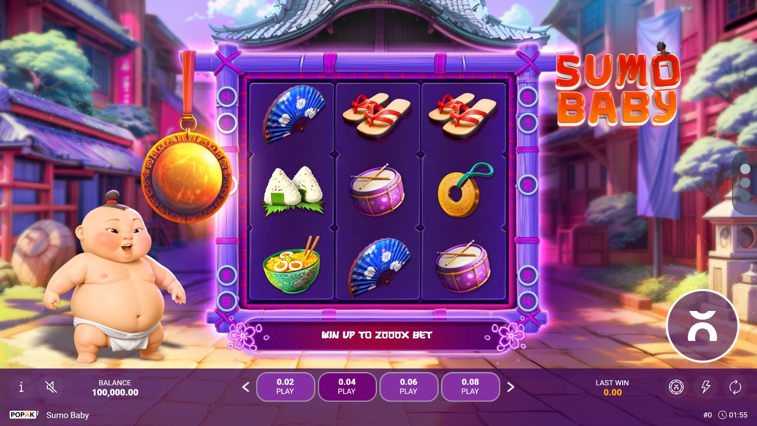 Sumo Baby Slot Gameplay