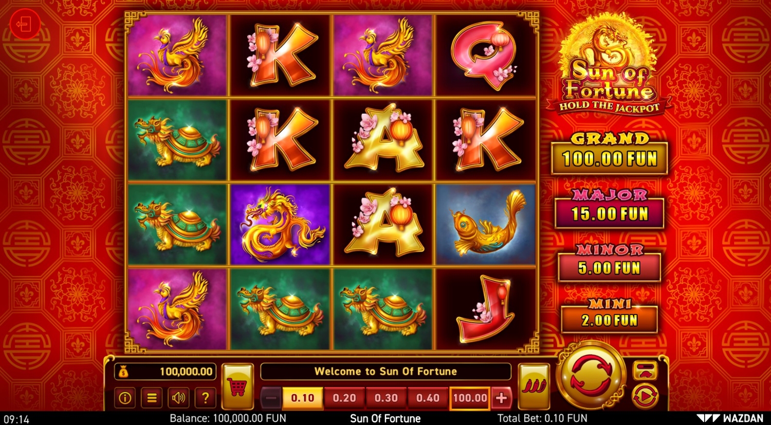 Sun of Fortune Slot Gameplay
