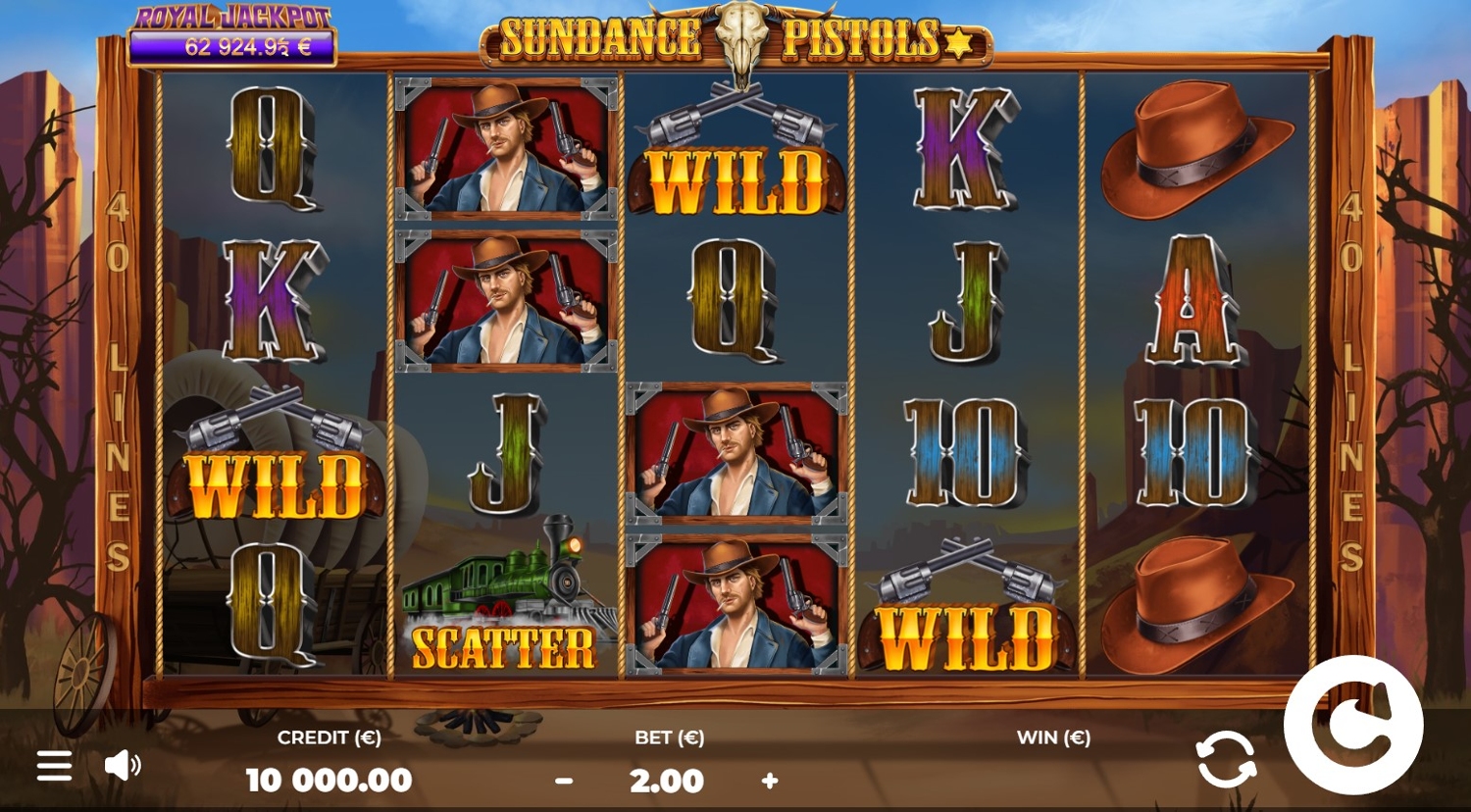 Sundance Pistols Slot Gameplay