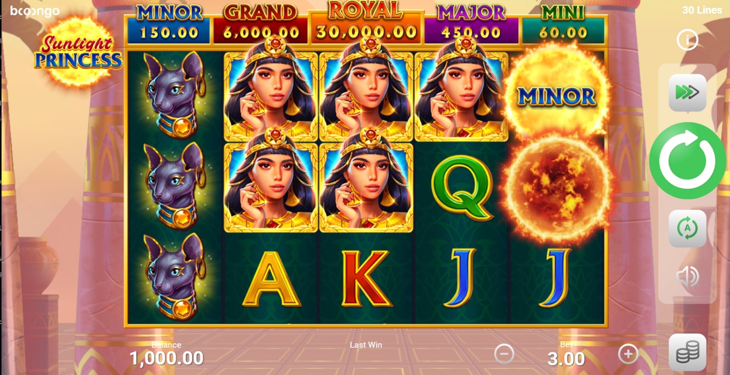 Sunlight Princess Slot Gameplay