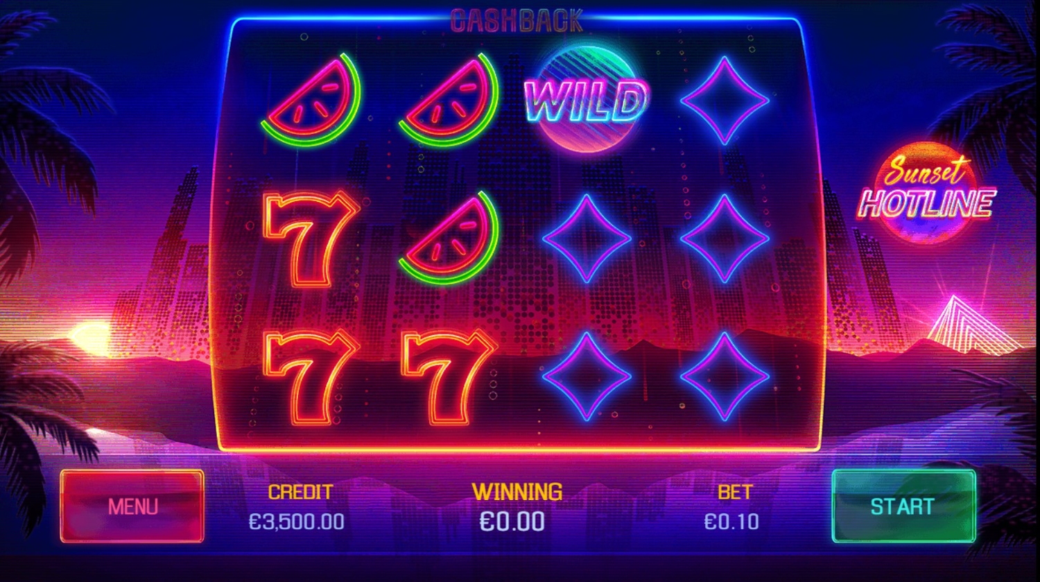 Sunset Hotline Slot Gameplay